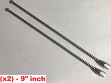 9" 2-pack Stainless AM/FM/XM/CB Mast Antennas for Honda Goldwing GL1500 88-00