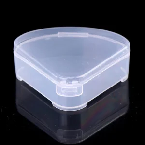 * * Hot Sale Portable Triangle Sponge Transparent Cosmetic Bag Makeup Puff Box Storage Case