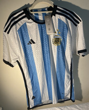 *ON SALE* AUTHENTIC 2022 ARGENTINA MEN'S HOME JERSEY XL SLIM FIT - THREE STARS