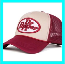 [Popular] Dr Pepper *Dr Pepper *Mesh Cap *Red