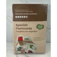 Spanish Flash Cards✨12+ Months✨SOLOBO TOYS✨Works w/ Dry Erase Markers✨50 Cards