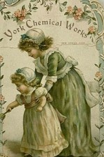 York Chemical Pennsylvania Price List 1880s Oyster Poultry Sisters Die Cut