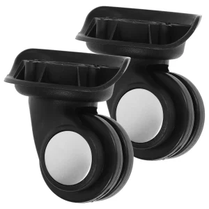 1Pair Sturdy Luggage Wheels Replacement Smooth Rolling Suitcase Caster Wheels Universal Compatibility Classic Color