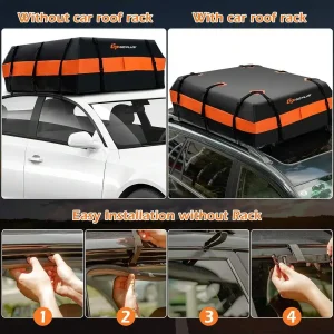 Lifezeal 21 Cubic Feet Car Roof Bag Rooftop Cargo Carrier Waterproof Soft Top Luggage Bag