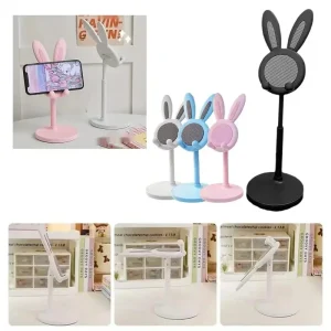 1/2/3/4Pcs Cute Rabbit Desktop Phone Stand Adjustable Liftable Lazy Bracket For Selfie Video Watching