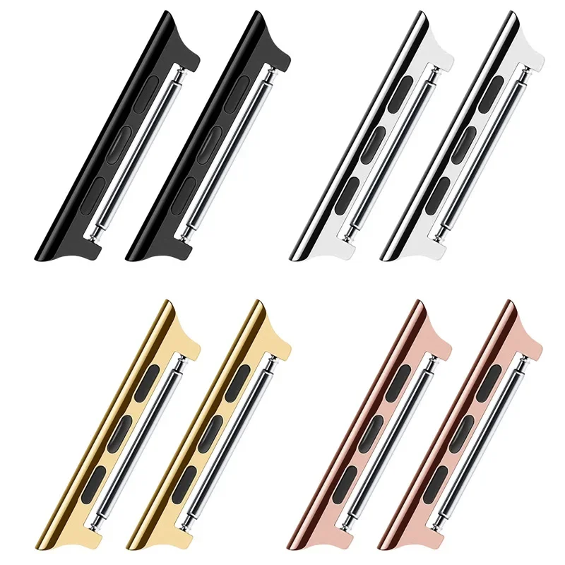 Connector For Apple Watch band Series10 9 8 7 6 5 4 3 SE 44mm 40mm 38-42mm 41mm 45mm Stainless Steel Adapter iwatch Ultra 2 49mm