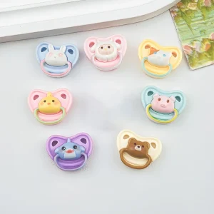 .Hot Sale.10Pcs Lovely Mini Doll Pacifier Play House Supplies Dummy Nipples For Doll Baby Dolls Kids Toy Baby Pacifier Accessor